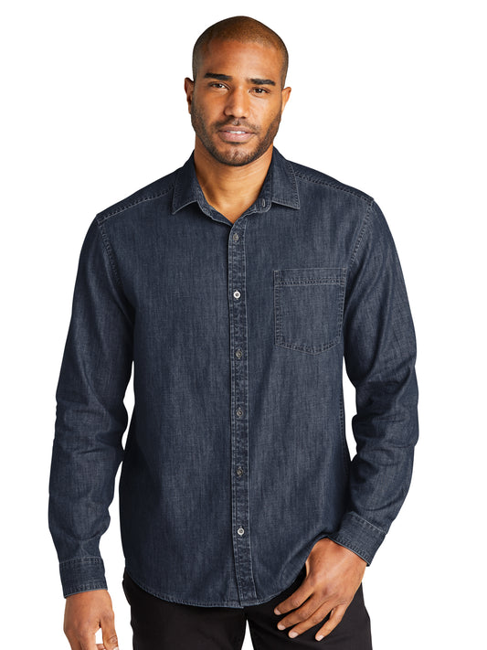 Men's Denim Shirt - W676 - Dark Wash