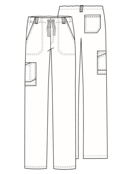 Men's Fly Front Cargo Pant - 1022 - Black