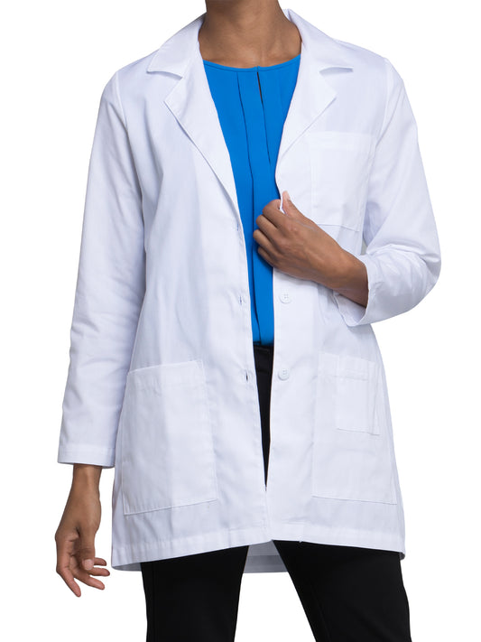 Women's Four-Pocket 32" Mid-Length Lab Coat - 346 - White
