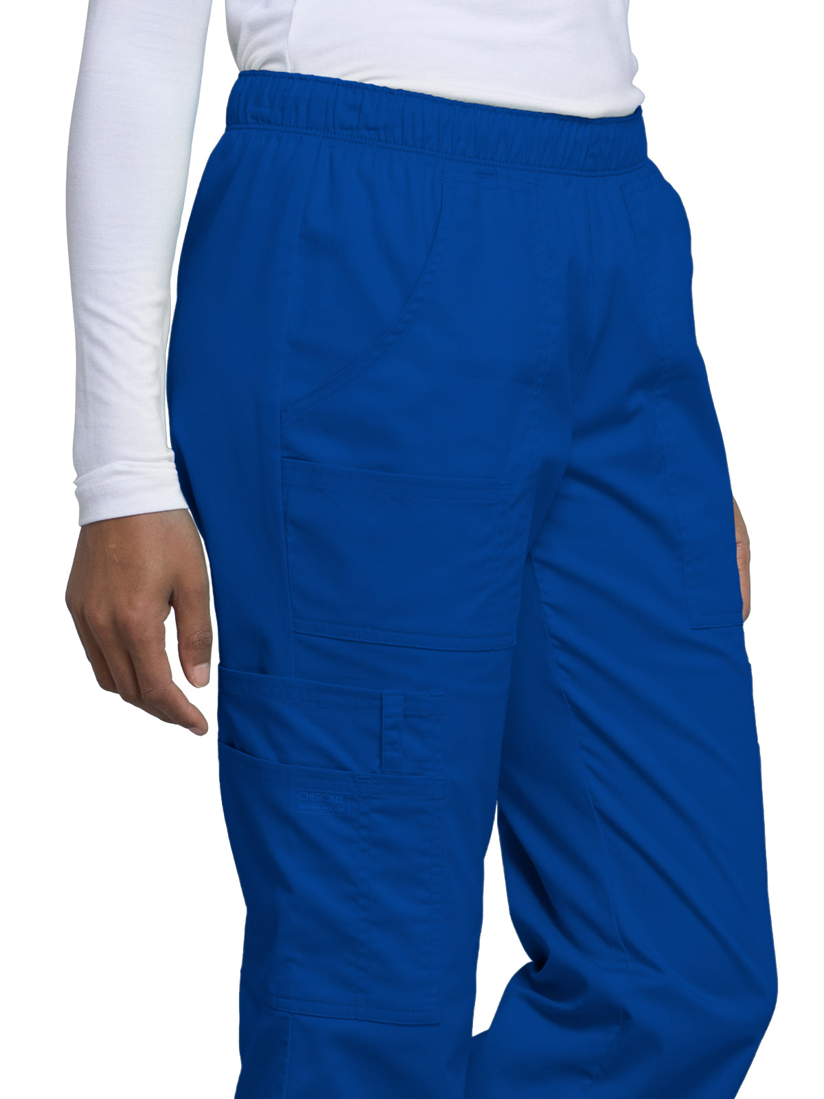 Mid Rise Pull-On Cargo Pant - 4005 - Galaxy Blue