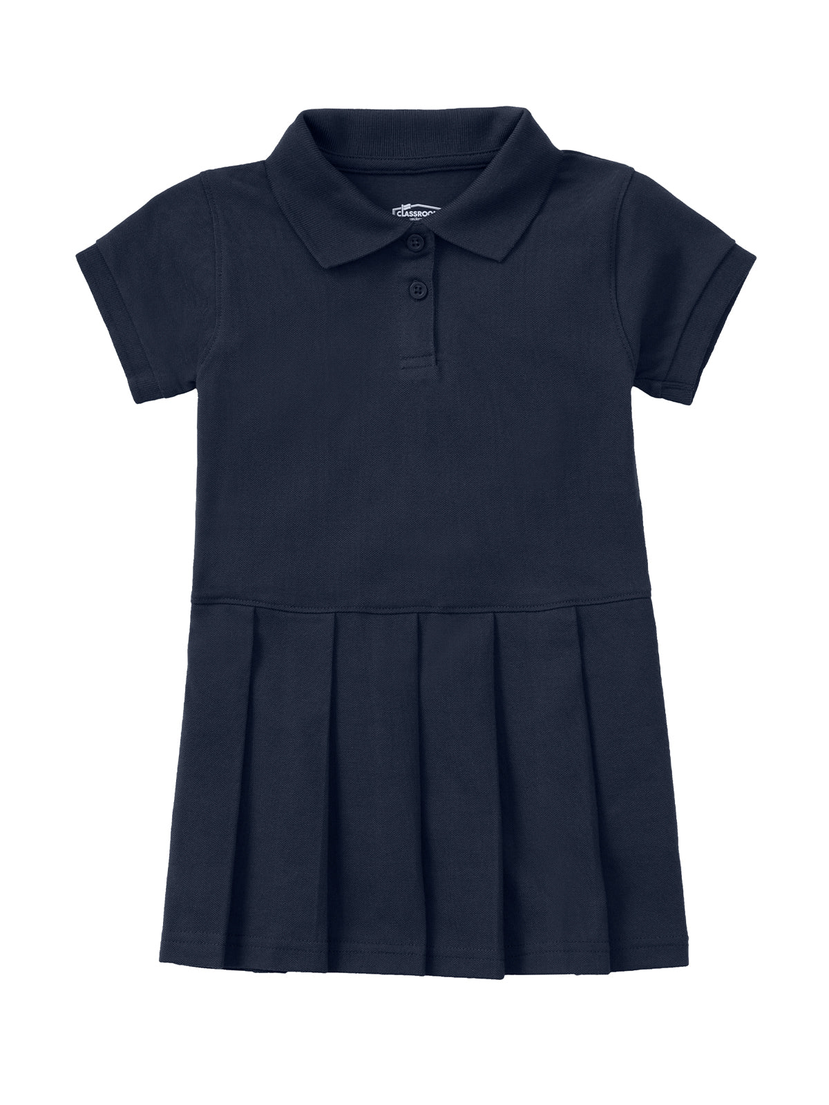 Girls' Pique Polo Dress for Preschool - 54120 - Dark Navy