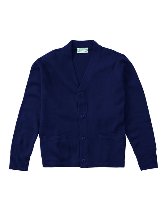 Youth Unisex Cardigan Sweater - 56432 - Dark Navy