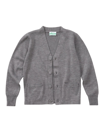 Adult Unisex Cardigan Sweater - 56434 - Heather Gray