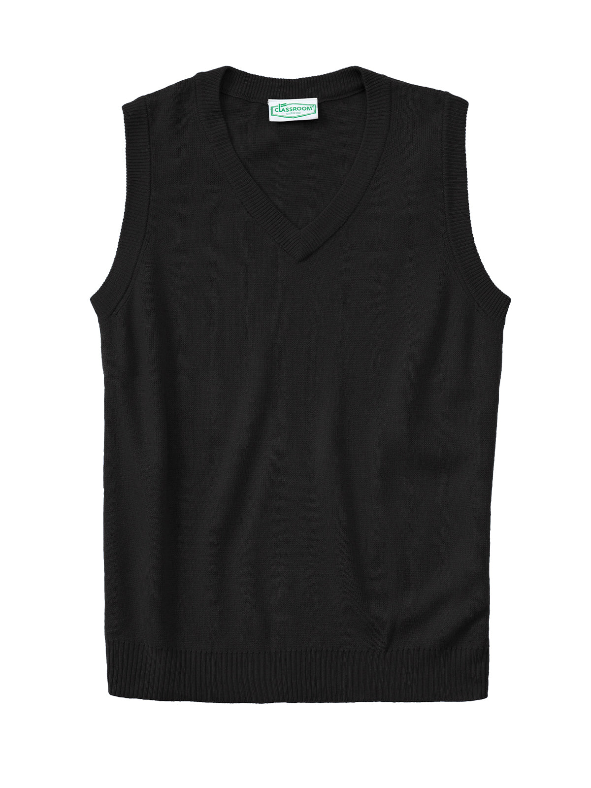 Youth Unisex V- Neck Sweater Vest - 56912 - Black