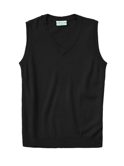 Adult Unisex V-Neck Sweater Vest - 56914 - Black