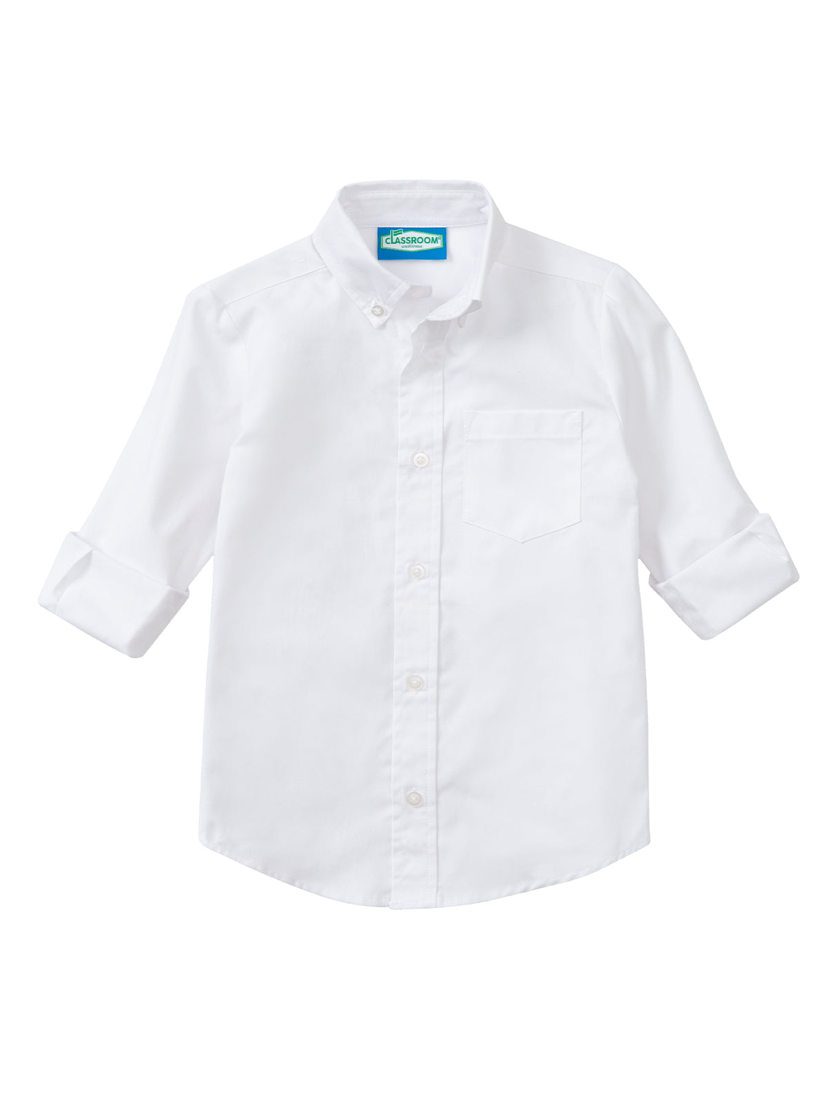 Boys' Long Sleeve Oxford Shirt - 57671 - White