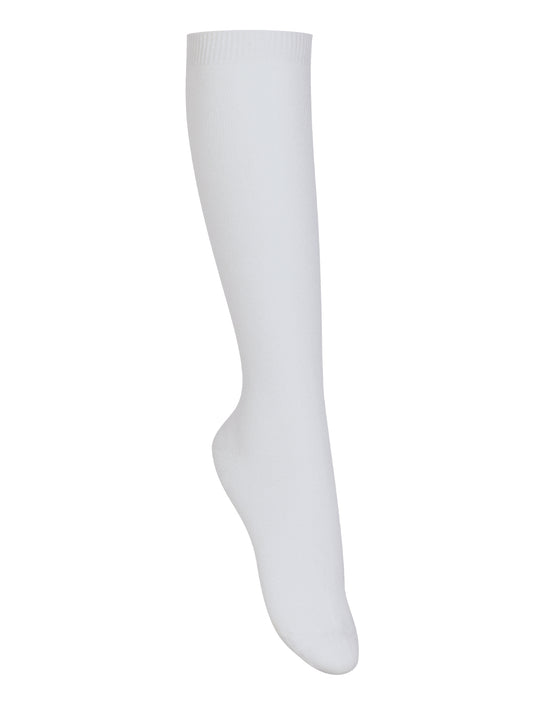 Girls/Junior Girls' Opaque Knee Hi Socks 3 PK - 5HF101 - White