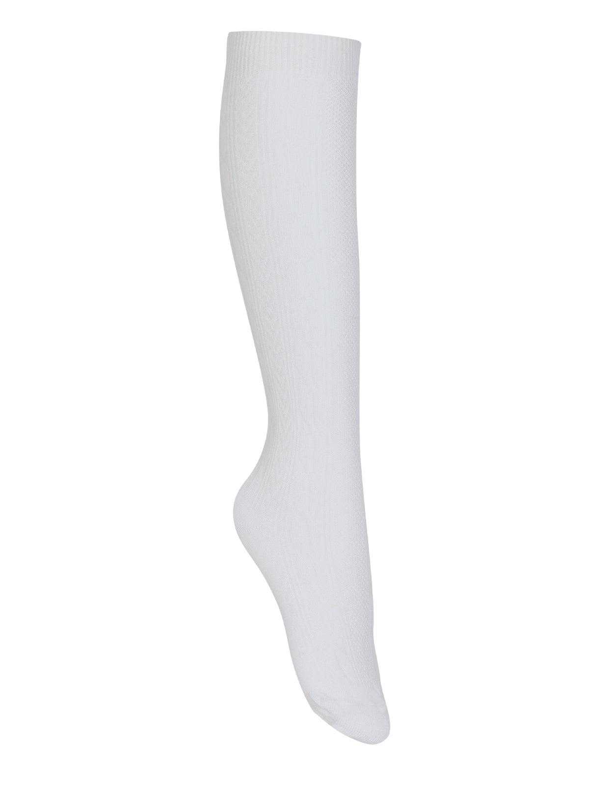 Girls/Junior Girls' Cable Knee Hi Socks 3 PK - 5HF102 - White