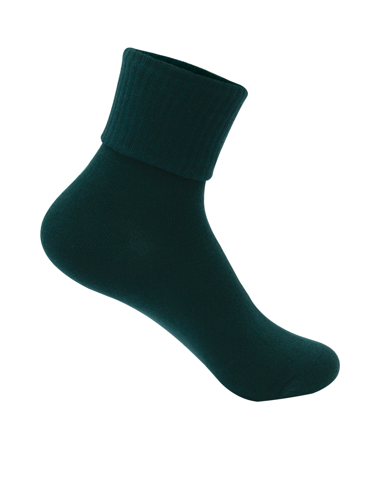 Girls/Junior Triple Roll Socks 3-PK - 5HF111 - Hunter Green