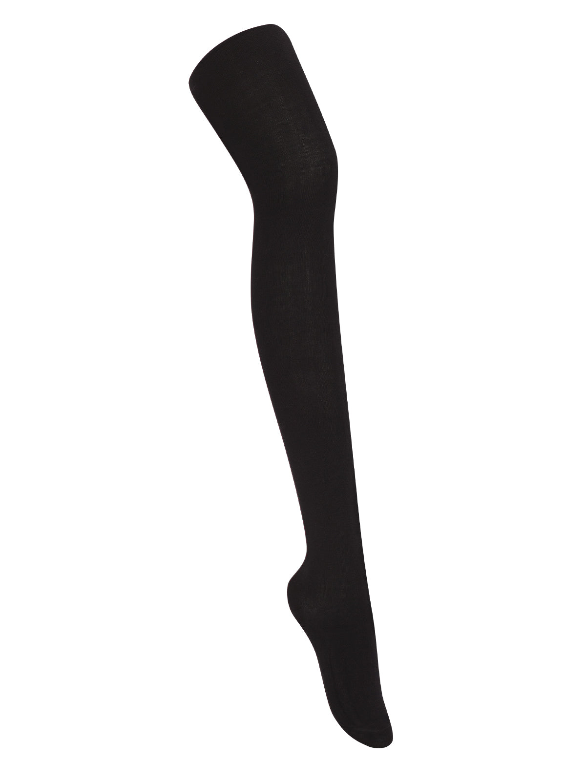 Girls' Flat Tights Single Pack - 5HF201 - Black