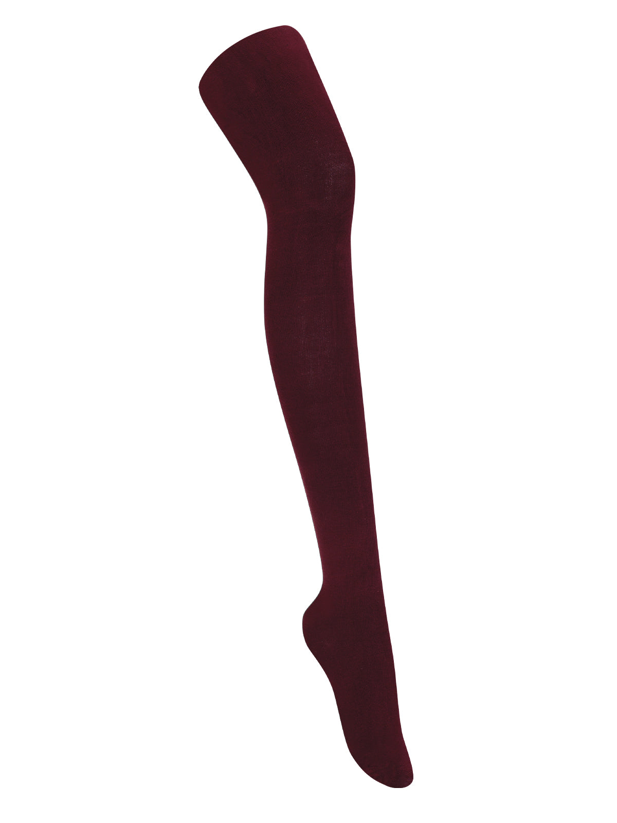 Girls' Flat Tights Single Pack - 5HF201 - Burgundy