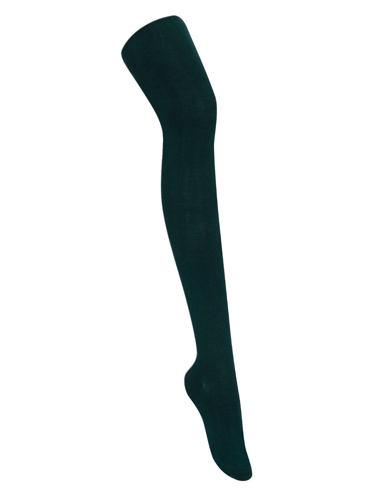 Girls' Flat Tights Single Pack - 5HF201 - Hunter Green