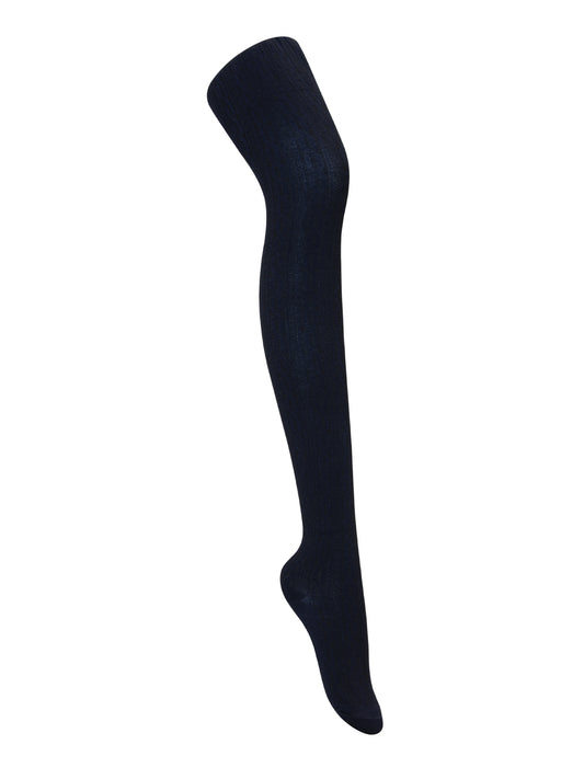 Girls' Cable Knit Tights - 5HF301 - Dark Navy