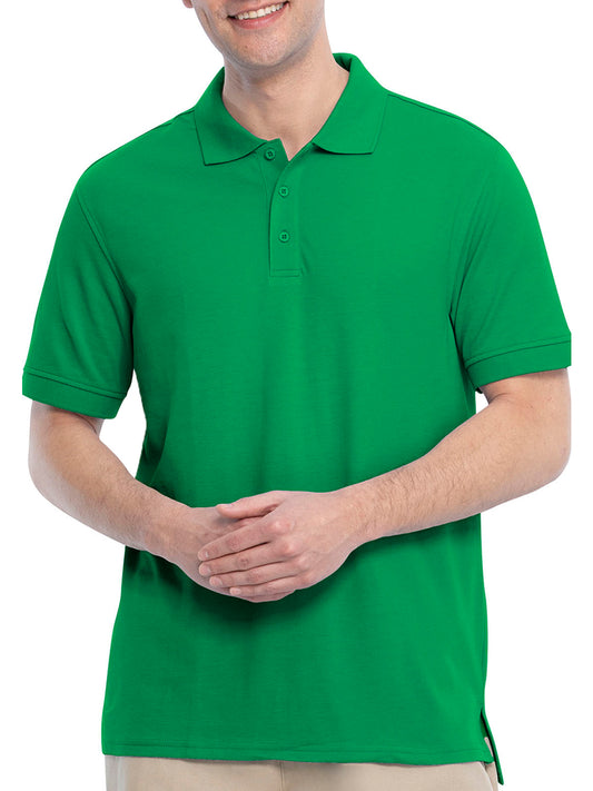 Unisex Adult Short Sleeve Pique Polo - 68114 - Green