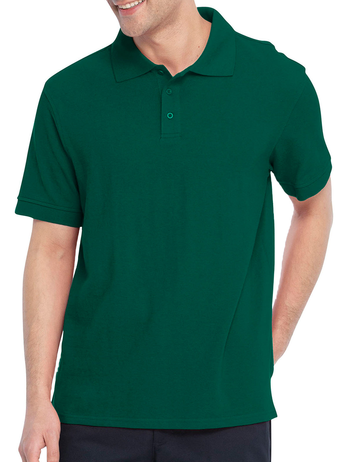 Unisex Adult Short Sleeve Pique Polo - 68114 - Hunter Green