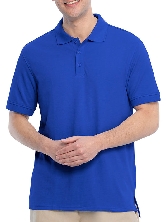 Unisex Adult Short Sleeve Pique Polo - 68114 - Royal