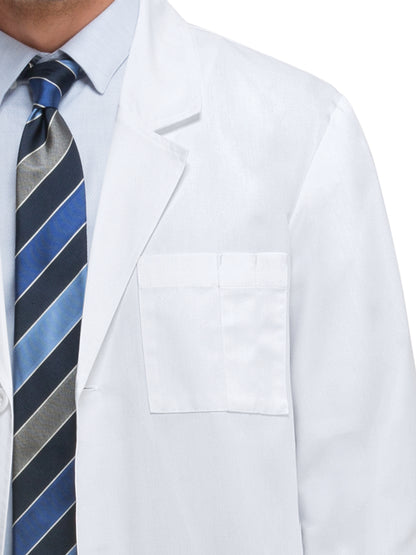 Unisex Three-Pocket 37" Full-Length Lab Coat - 83402 - White