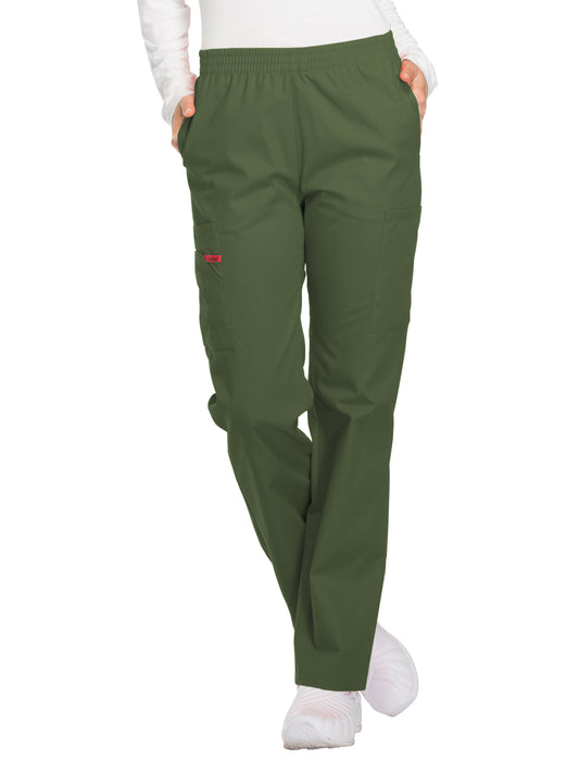 Women's Natural Rise Tapered Leg Pull-On Pant - 86106 - Olive