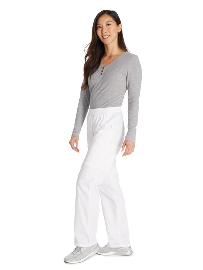 Women's Natural Rise Tapered Leg Pull-On Pant - 86106 - White