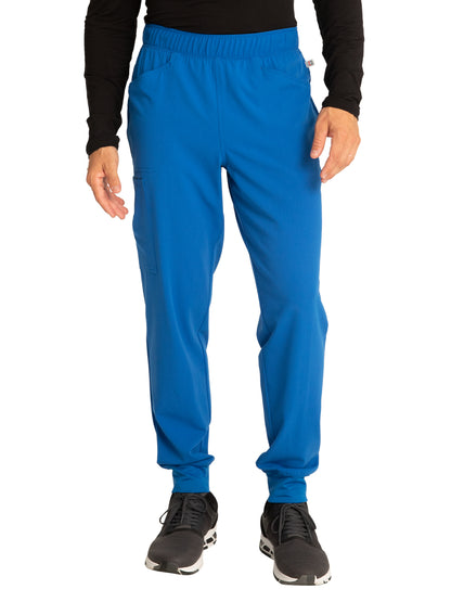 Men's Mid Rise Pull-on Elastic Waistband Jogger - CK206A - Royal