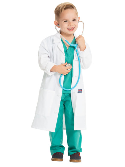 Unisex Children's Three-Pocket 26" Lab Coat - CK430 - White