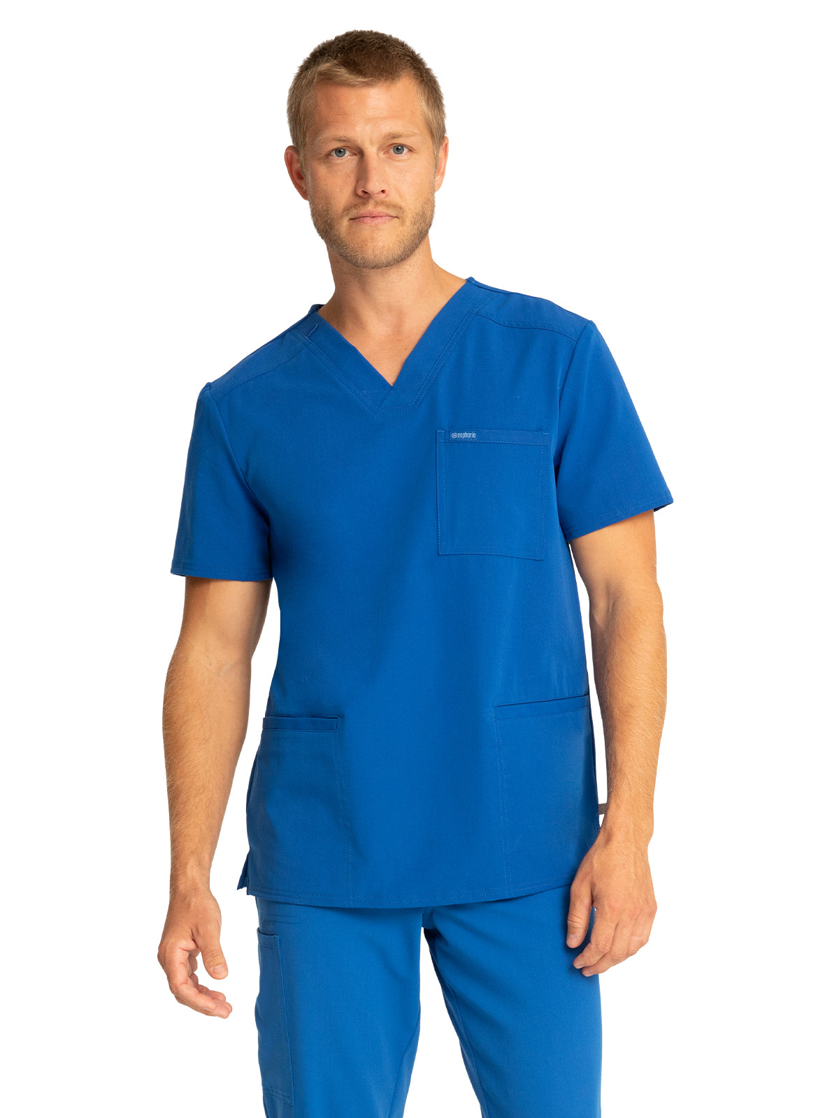 Men's 3-Pocket V-Neck Top - CK888A - Royal