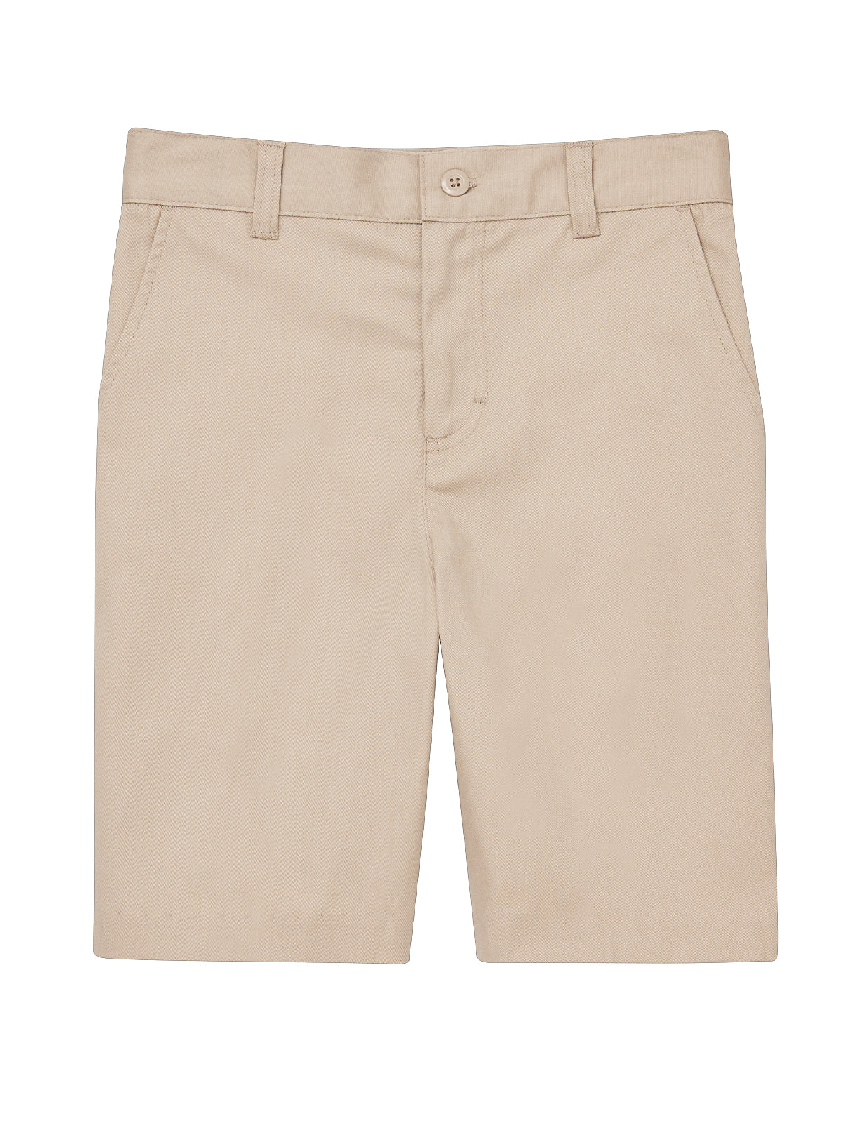 Girls' Flat Front Shorts - CR201Y - Khaki