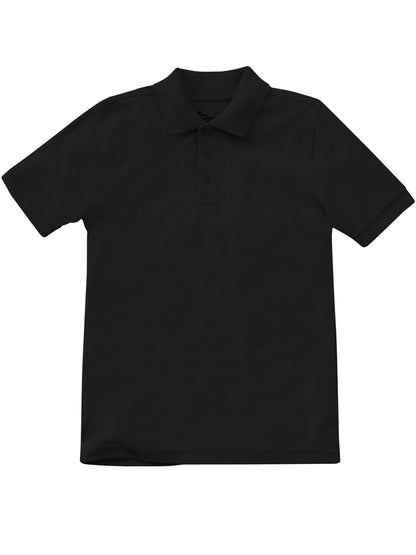 Unisex Toddler Short Sleeve Pique Polo - CR832D - Black