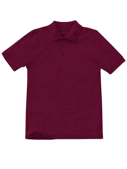 Unisex Adult Short Sleeve Pique Polo - CR832X - Burgundy