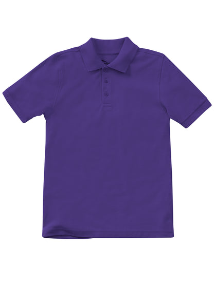 Unisex Youth Short Sleeve Pique Polo - CR832Y - Dark Purple