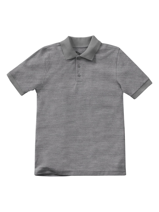 Unisex Youth Short Sleeve Pique Polo - CR832Y - Heather Gray