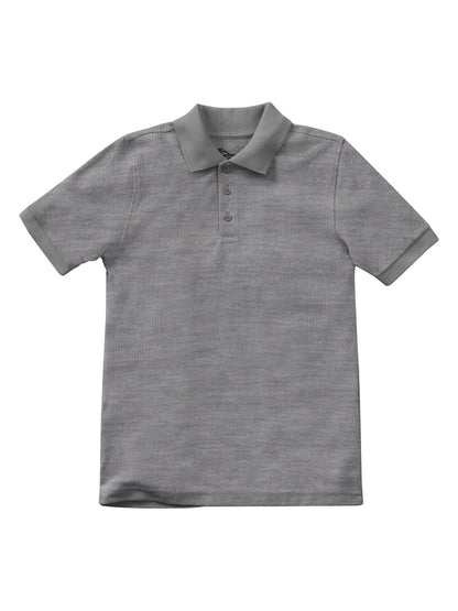 Unisex Youth Short Sleeve Pique Polo - CR832Y - Heather Gray