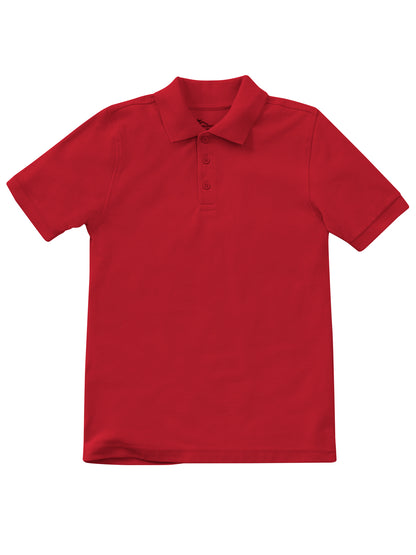 Unisex Youth Short Sleeve Pique Polo - CR832Y - Red