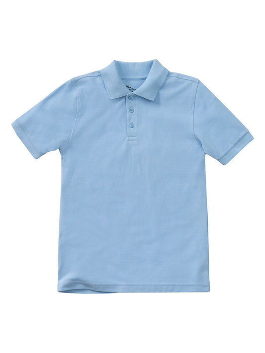 Unisex Youth Short Sleeve Pique Polo - CR832Y - Light Blue