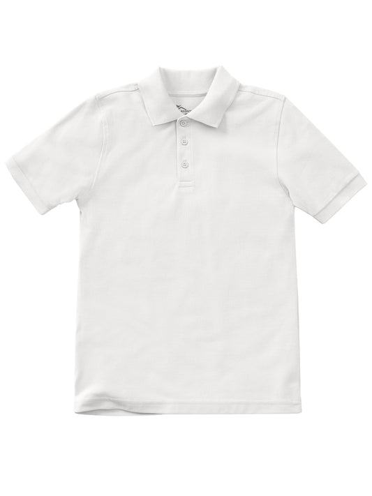 Unisex Youth Short Sleeve Pique Polo - CR832Y - White