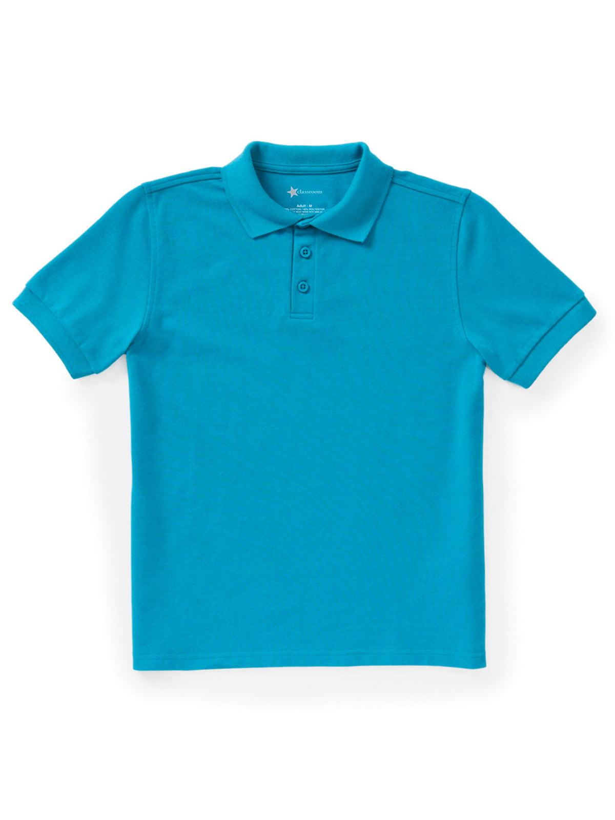 Unisex Youth Short Sleeve Pique Polo - CR832Y - Teal Blue