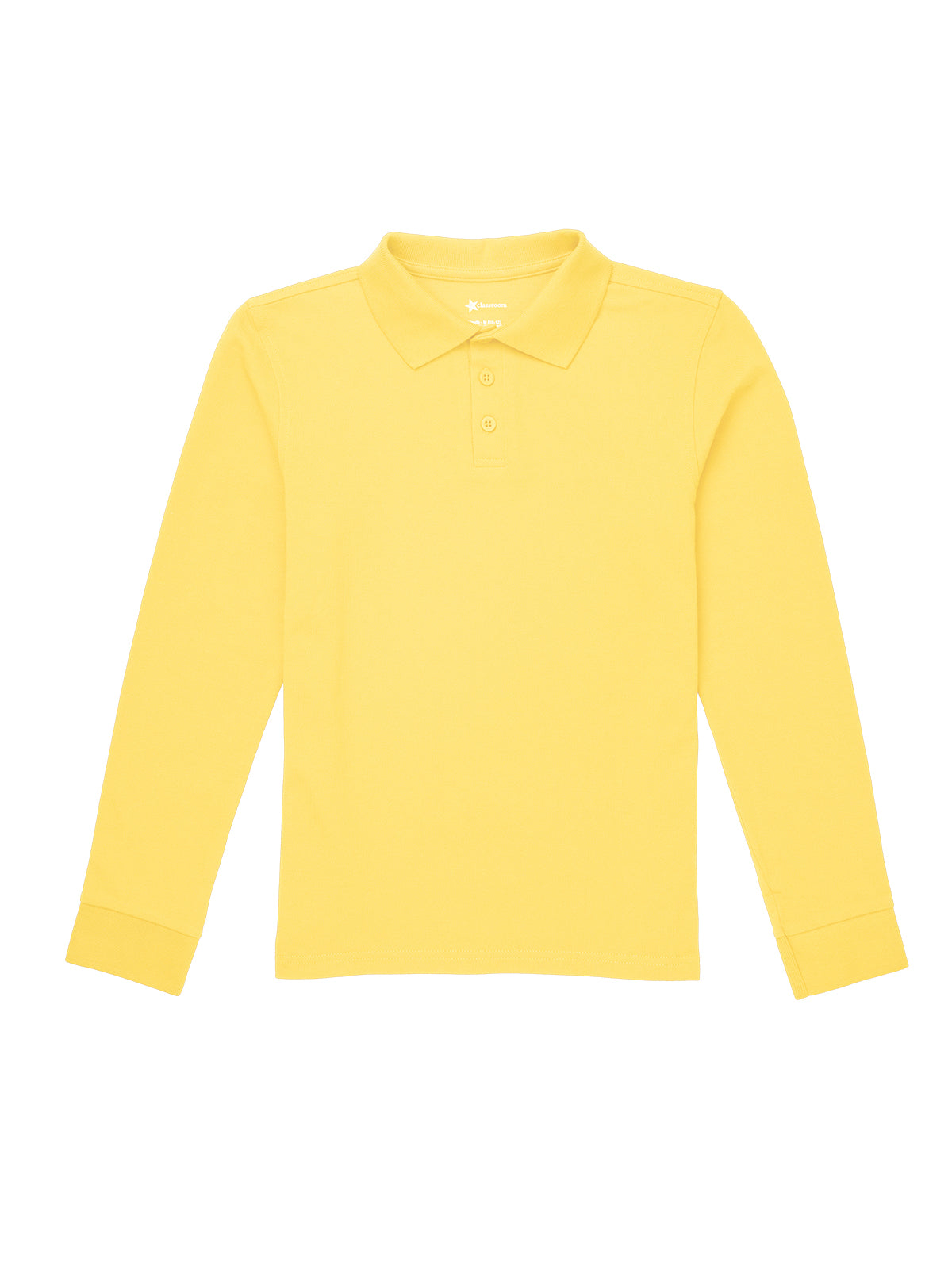 Unisex Long Sleeve Pique Polo - CR835X - Yellow