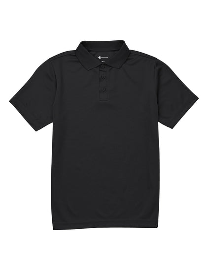 Adult Unisex Moisture Wicking Polo - CR860X - Black