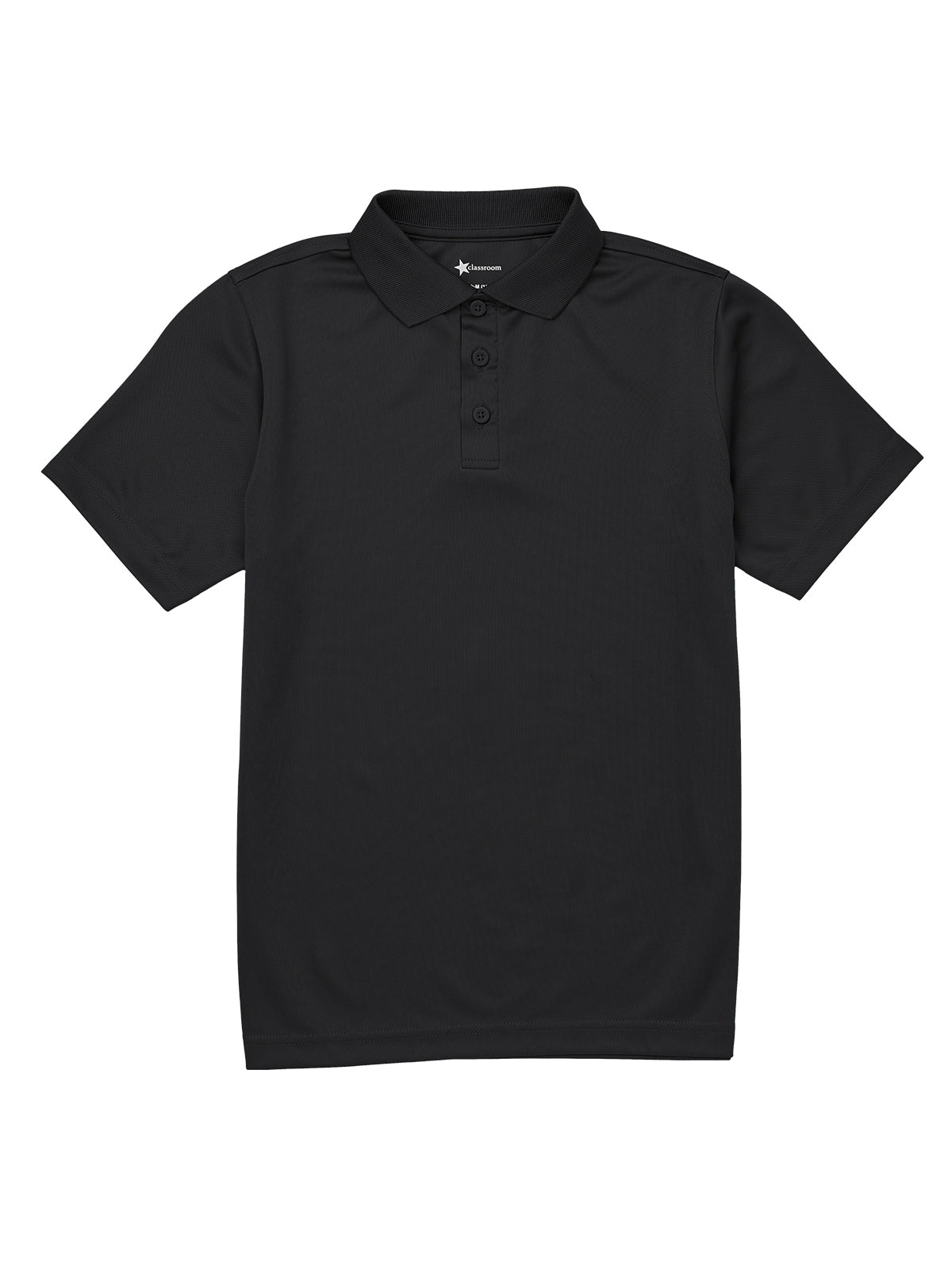 Youth Unisex Moisture Wicking Polo - CR860Y - Black