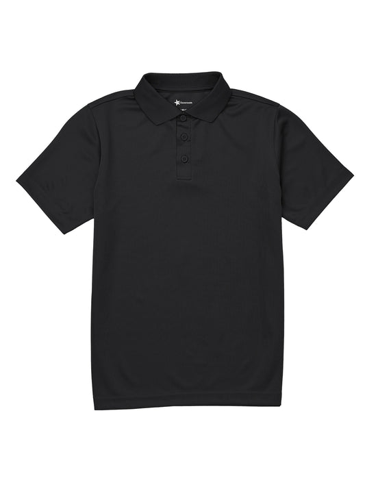 Youth Unisex Moisture Wicking Polo - CR860Y - Black