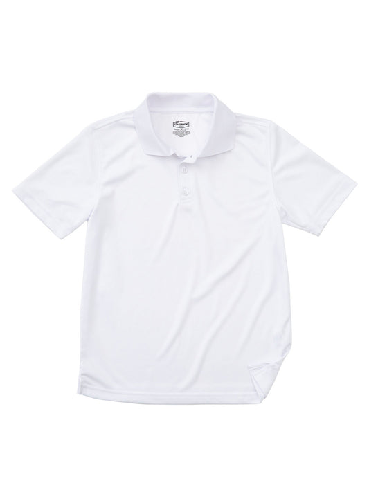 Youth Unisex Moisture Wicking Polo - CR860Y - White