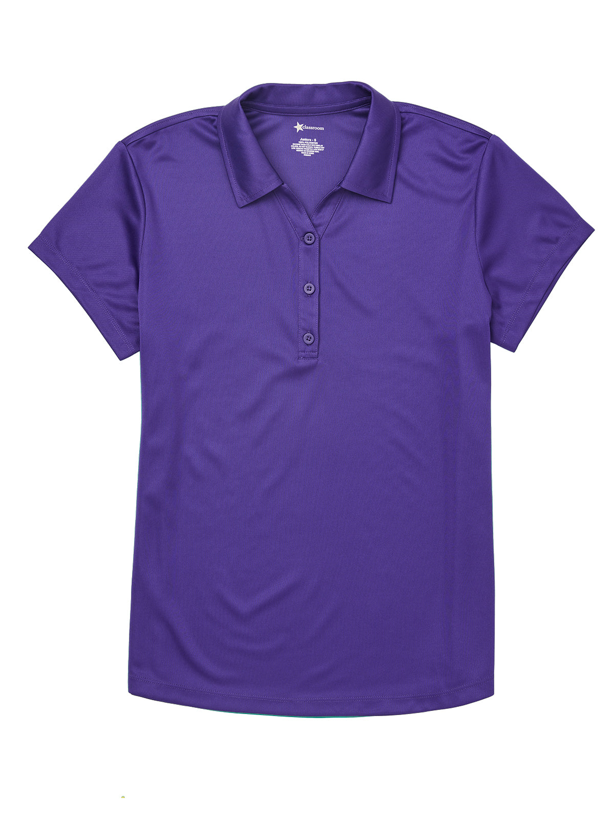 Junior Girls' Moisture Wicking Polo - CR864X - Dark Purple