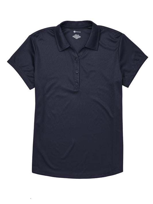 Junior Girls' Moisture Wicking Polo - CR864X - Navy