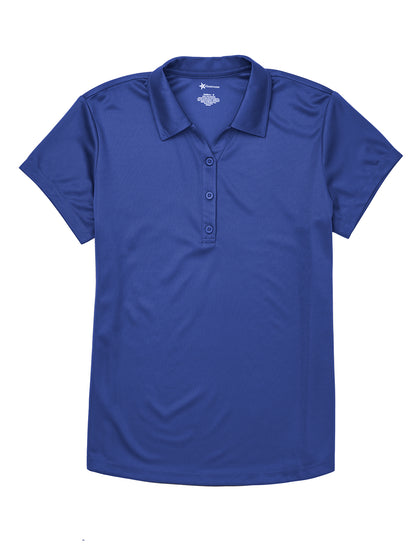 Junior Girls' Moisture Wicking Polo - CR864X - Royal