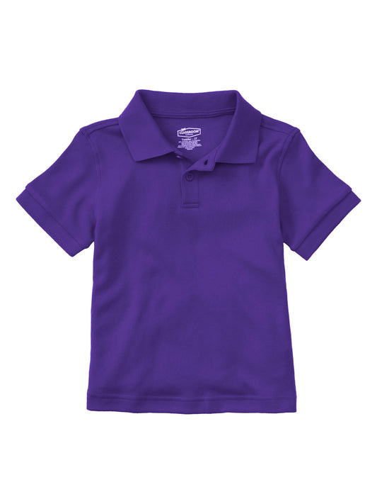 Preschool Short Sleeve Interlock Polo - CR891D - Dark Purple