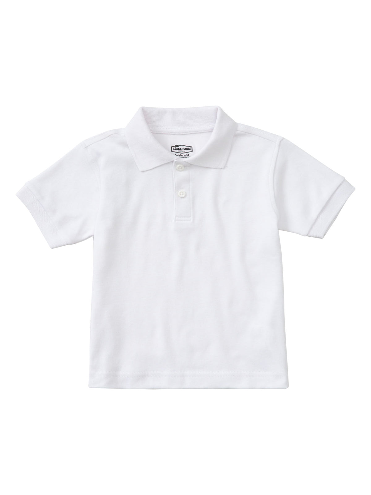 Preschool Short Sleeve Interlock Polo - CR891D - White