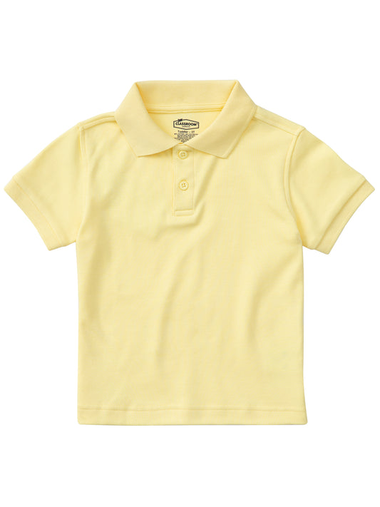 Preschool Short Sleeve Interlock Polo - CR891D - Yellow