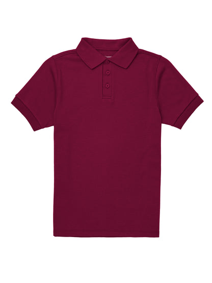 Unisex Adult Short Sleeve Interlock Polo - CR891X - Burgundy