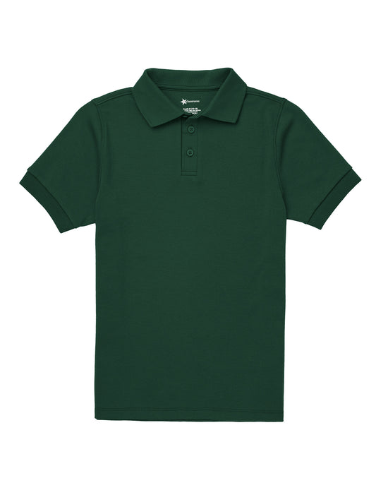 Unisex Adult Short Sleeve Interlock Polo - CR891X - Hunter Green