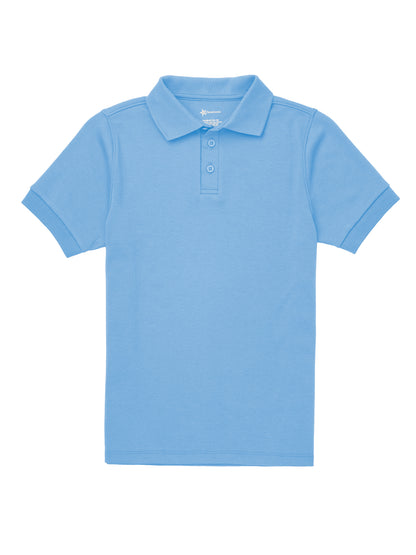 Unisex Adult Short Sleeve Interlock Polo - CR891X - Light Blue